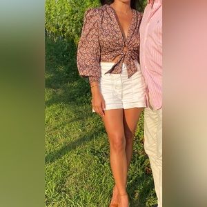 Zara floral crop top